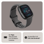 FITBIT Sense 2 Smartwatch Aluminium Elastomer, S/L, Shadow Grey/Graphite FITBIT Sense 2 Smartwatch Aluminium Elastomer, S/L, Shadow Grey/Graphite