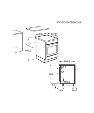AEG CIB 56484 BW Standherd (EEK A, Induktionskochfeld, 58 Liter)