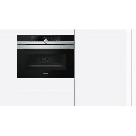 SIEMENS CM633GBS1 Backofen mit Mikrowelle (Einbaugerät, 45 Liter, 5...
