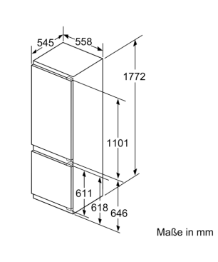 BOSCH KIS87ADD0 Serie 6 Kühlgefrierkombination (D, 165 kWh, 1772 mm hoch, k.A.)