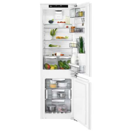 AEG S18C5T Serie 6000 mit TwinTech® NoFrost Kühlgefrierkombination (C, 137 kWh, 1769 mm hoch, Weiß)