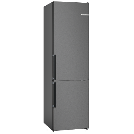 BOSCH KGN39VXBT Kühlgefrierkombination (B, 129 kWh, 2030 mm hoch, Black inox-antifingerprint)