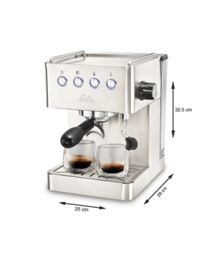 SOLIS OF SWITZERLAND Barista Gran Gusto 1014 Espressomaschine Silber