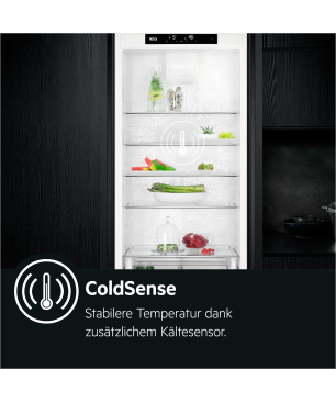 AEG SCE618F3LF Serie 5000 mit ColdSense Kühlgefrierkombination (F, 273 kWh, 1769 mm hoch, Weiß)