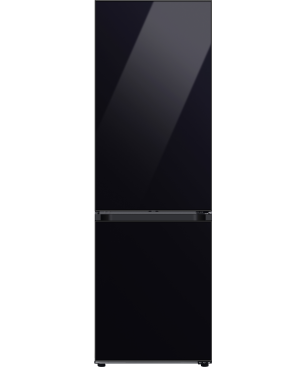 SAMSUNG RL34A6B0D22/EG Bespoke Kühlgefrierkombination (D, 204 kWh, 1850 mm hoch, Clean Black)