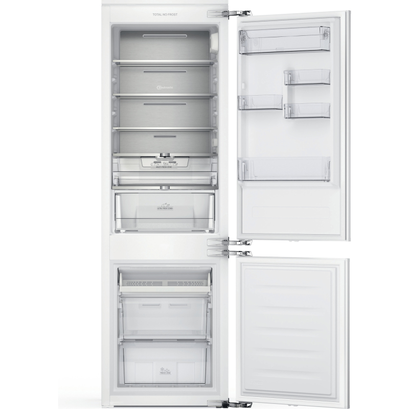 BAUKNECHT KGITN 18F2 M Kühlgefrierkombination (E, 224 kWh, 1770 mm hoch, Weiß)