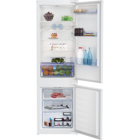 BEKO BCHA275K4SN Kühlgefrierkombination (E, 224 kWh, 1775 mm hoch, Weiß)