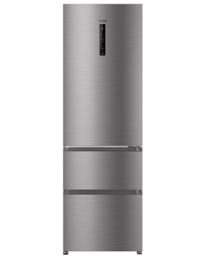 HAIER HTR3619ENMN 3D 60 SERIE 3 Kühlgefrierkombination (E, 265 kWh, 1905 mm hoch, Edelstahllook)