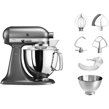 KITCHENAID 5KSM175PSEMS Küchenmaschine Medallion Silber