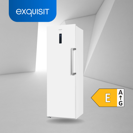 EXQUISIT GS295-NF-H-040E weiss Gefrierschrank (E, 246,17 kWh/Jahr, 274 Liter, 1850 mm hoch)