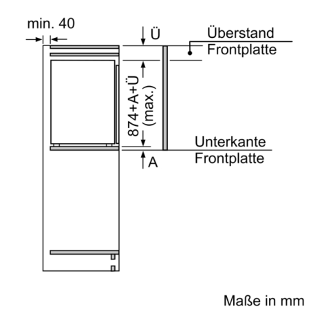 NEFF GI1216DE0 Gefrierschrank (E, 98 Liter, 874 mm hoch)