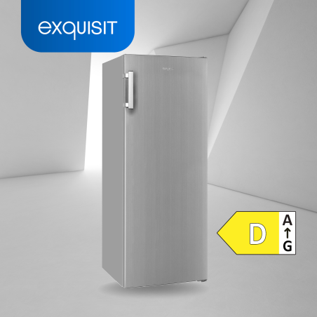EXQUISIT GS231-NF-H-040D inoxlook Gefrierschrank (D, 1430 mm hoch)