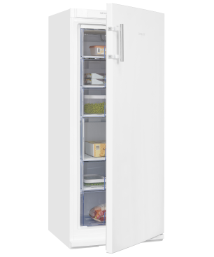 EXQUISIT GS22-H-280E weiss Gefrierschrank (E, 201,00 kWh/Jahr, 202 Liter, 1450 mm hoch)