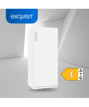 EXQUISIT GS22-H-280E weiss Gefrierschrank (E, 201,00 kWh/Jahr, 202 Liter, 1450 mm hoch)