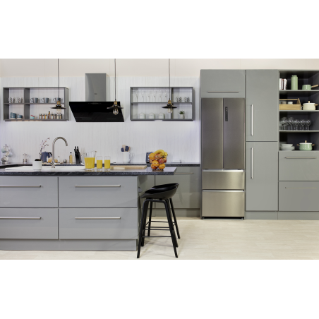 HAIER HB20FPAAA French Door (E, 2005 mm hoch, Edelstahl)
