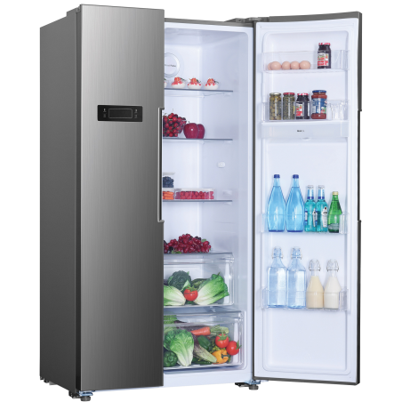 HOOVER HHSBSO 6174XWD SIDE BY SIDE (312 kWh, E, 177 cm hoch, Inox)