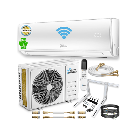 KÄLTEBRINGER KB34QCWH Quick Connect Split Klimagerät Weiß Energieeffizienzklasse: A++, Max. Raumgröße: 55 m²