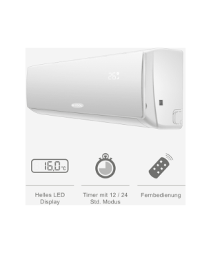 BECOOL BCP18SK2101QW Premium inkl. Vollinstallation Split Klimagerä...