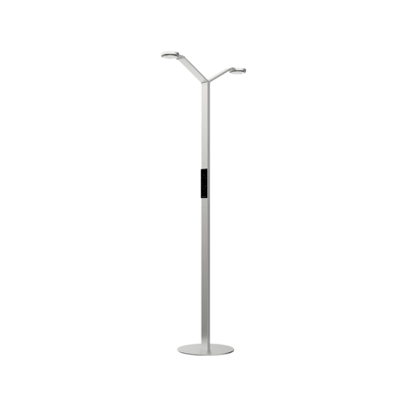 LUCTRA Floor Twin Radial Stehleuchte, Aluminium