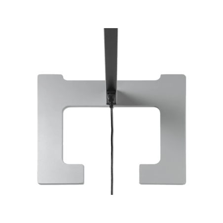 LUCTRA Vitawork 17 Sym. mit Sensorik Stehleuchte, Silber/Schwarz