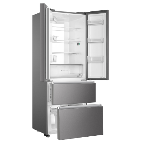 HAIER HB17FPAAA Kühl-/Gefierkombination French Door (E, 298 kWh, 190,6 cm hoch, Edelstahl)