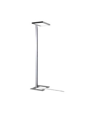 LUCTRA Viawork 7 Sym. Mit Sensorik Stehleuchte, Silber/Schwarz
