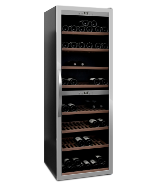 MQUVÉE WineExpert 180 Stainless Weinkühlschrank (EEK G, Edelstahl)