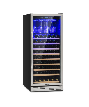 KLARSTEIN Vinovilla Grande 127 Weinkühlschrank (EEK F, Schwarz)