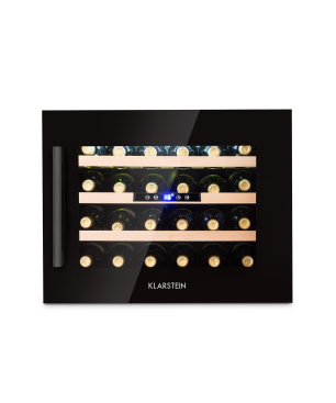 KLARSTEIN Vinsider 24 Onyx Edition Weinkühlschrank (EEK G, Schwarz)