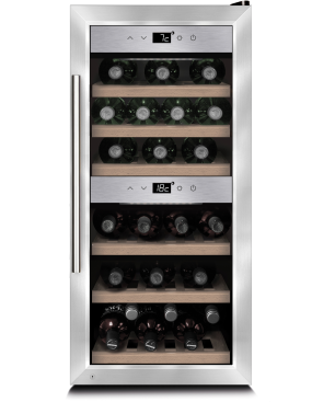 CASO 645 WineComfort 24 Weinklimaschrank (EEK G, Edelstahl)