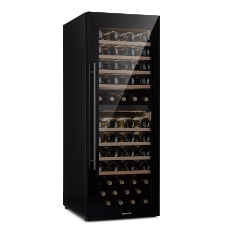 KLARSTEIN Barossa 77 Duo Weinkühlschrank (EEK G, Schwarz)
