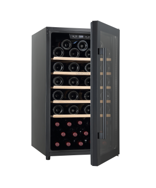CAVECOOL Raw Citrine CC124SB Weinkühlschrank (EEK G, Schwarz)