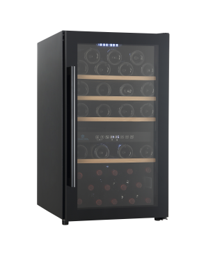 CAVECOOL Raw Citrine CC124DB Weinkühlschrank (EEK G, Schwarz)