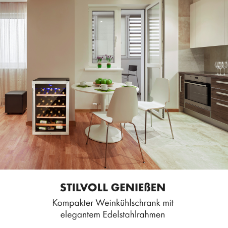 KLARSTEIN Vinamour Weinkühlschrank (EEK G, Schwarz)