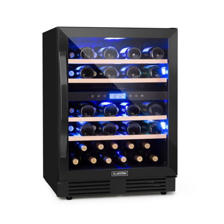 KLARSTEIN Vinovilla 43 Weinkühlschrank (EEK G, Schwarz)