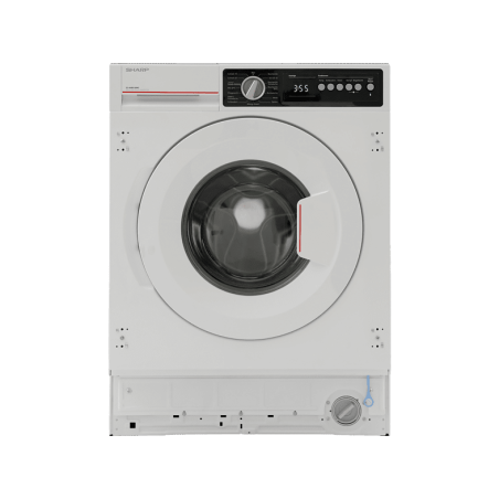 SHARP ES-NIB814BWC-DE Waschmaschine (8 kg, 1330 U/Min., C)