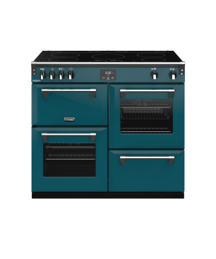 STOVES Richmond Deluxe S1000 EI Induktion Kingfisher Teal/Chrom Standherd (EEK A, Induktion, 179 Liter)