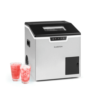 KLARSTEIN Icefestival Bullet Eiswürfelmaschine (400 Watt, Silber)