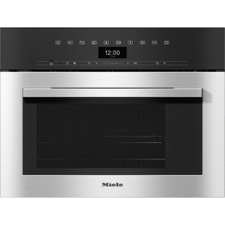 MIELE DGM 7340 Einbau-Dampfgarer mit Mikrowelle (1000 Watt, Edelstahl/CleanSteel)