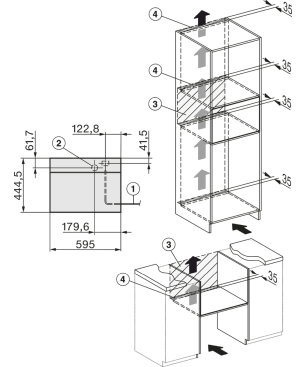 MIELE DGM 7340 Einbau-Dampfgarer mit Mikrowelle (1000 Watt, Edelstahl/CleanSteel)