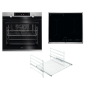AEG KOMB55PIS3 Serie 6000 mit SteamBake Feuchtigkeitszugabe (mit Pyrolyse), Einbaubackofenset (Induktionskochfeld, A+, 71 Lite AEG KOMB55PIS3 Serie 6000 mit SteamBake Feuchtigkeitszugabe (mit Pyrolyse), Einbaubackofenset (Induktionskochfeld, A+, 71 Lite