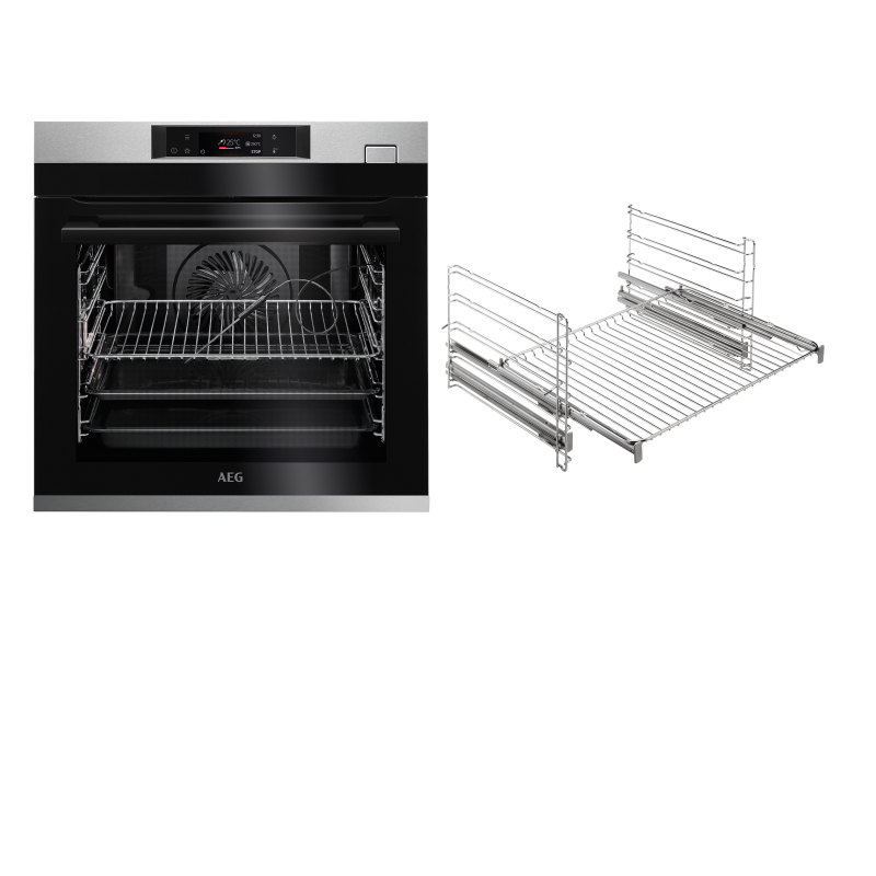 AEG BSO77821V3, Backofen (Einbaugerät, 71 Liter, 595 mm breit), Serie 7000 mit SteamCrisp Dampfunterstützung (mit Pyrolyse) AEG BSO77821V3, Backofen (Einbaugerät, 71 Liter, 595 mm breit), Serie 7000 mit SteamCrisp Dampfunterstützung (mit Pyrolyse)