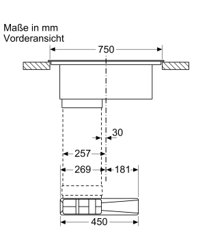 SIEMENS ED811FQ15E, Induktionskochfeld mit Dunstabzug (802 mm breit, 522 mm tief)
