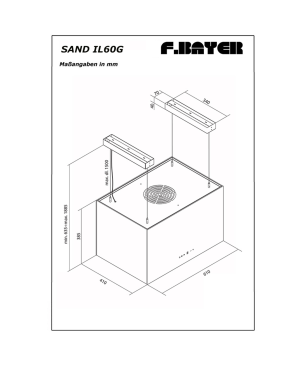 F.BAYER SAND IL60GS, Dunstabzugshaube (61 cm breit, 41 cm tief)