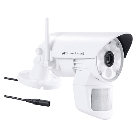 VISORTECH Funk Überwachungs-Set + 4 LED-HD-Kameras Überwachungskamera opt. Zoom