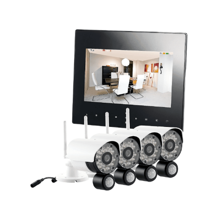 VISORTECH DSC-720.mc + 4HD-IP-Kameras Überwachungskamera opt. Zoom