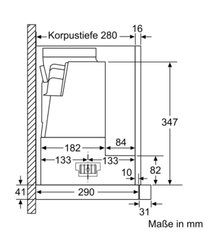 SIEMENS LI 67 SA 271, Dunstabzugshaube (598 mm breit, 290 mm tief)
