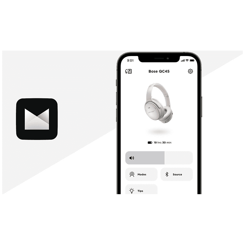 BOSE Quietcomfort 45 mit Noise-Cancelling, Over-ear Kopfhörer Bluetooth Schwarz
