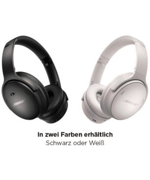BOSE Quietcomfort 45 mit Noise-Cancelling, Over-ear Kopfhörer Bluetooth Schwarz