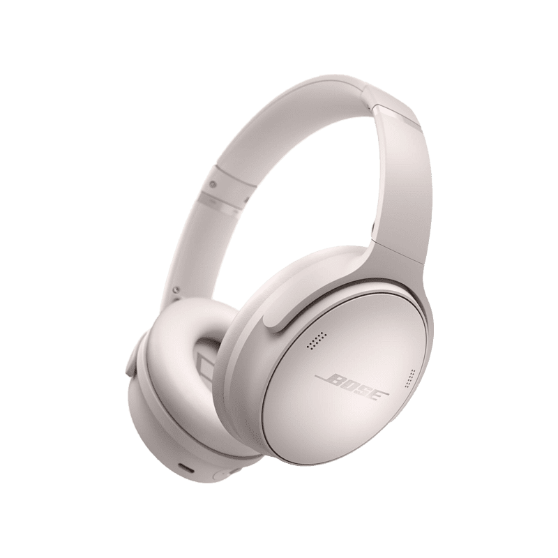 BOSE Quietcomfort 45 mit Noise-Cancelling, Over-ear Kopfhörer Bluetooth Weiß
